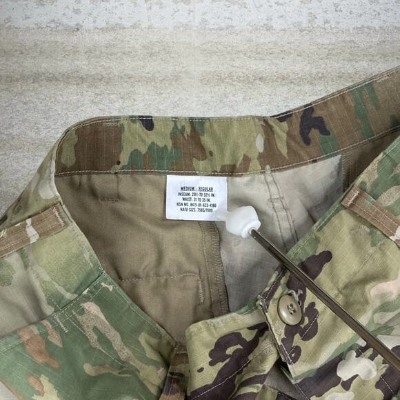 Vintage Military Multi Terrain Camo Tactical Pants Baggy Wide Medium Regular 90s - Picture 4 of 5